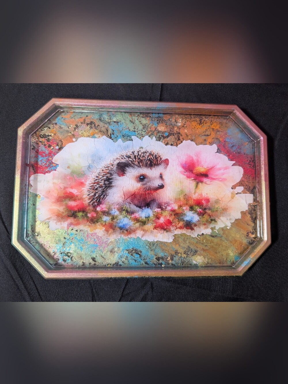 Handmade Hedgehog Resin Tray 🦔